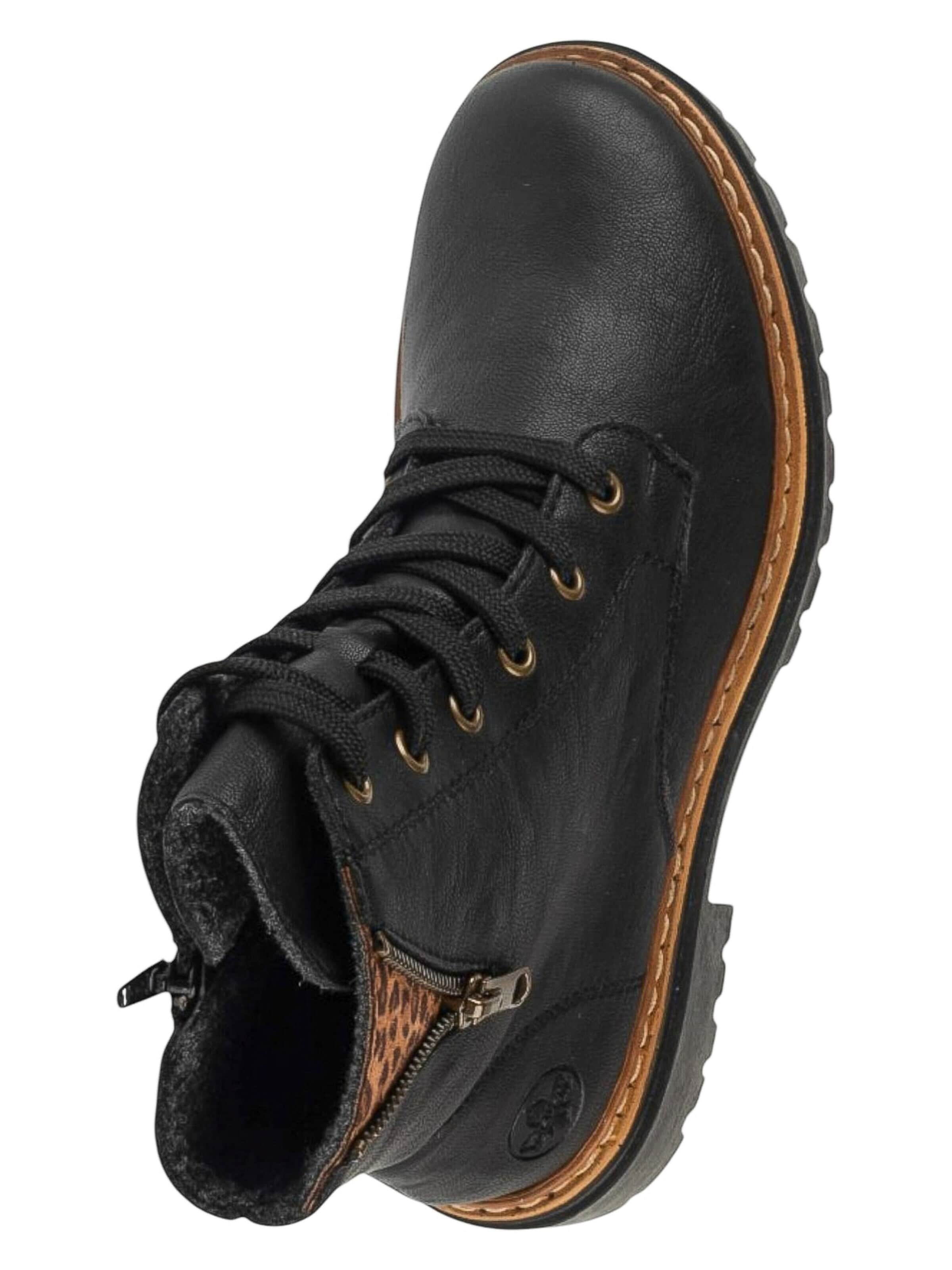 Rieker Veterlaarsjes 'Rieker Booties 72617' in Zwart