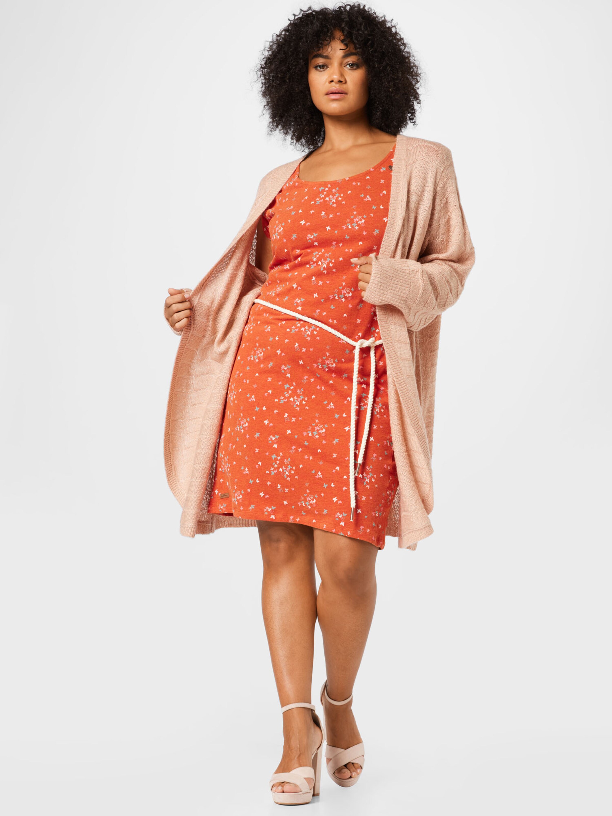 Frauen Große Größen Ragwear Plus Kleid 'TAMY' in Orangerot - QV43605 Frauen Große Größen Ragwear Plus Kleid 'TAMY' in Orangerot - QV43605