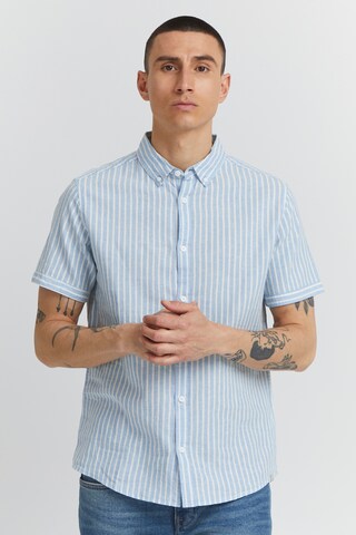INDICODE JEANS Regular fit Button Up Shirt 'Hank' in Grey: front