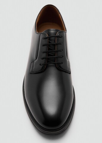MANGO MAN Lace-Up Shoes in Black
