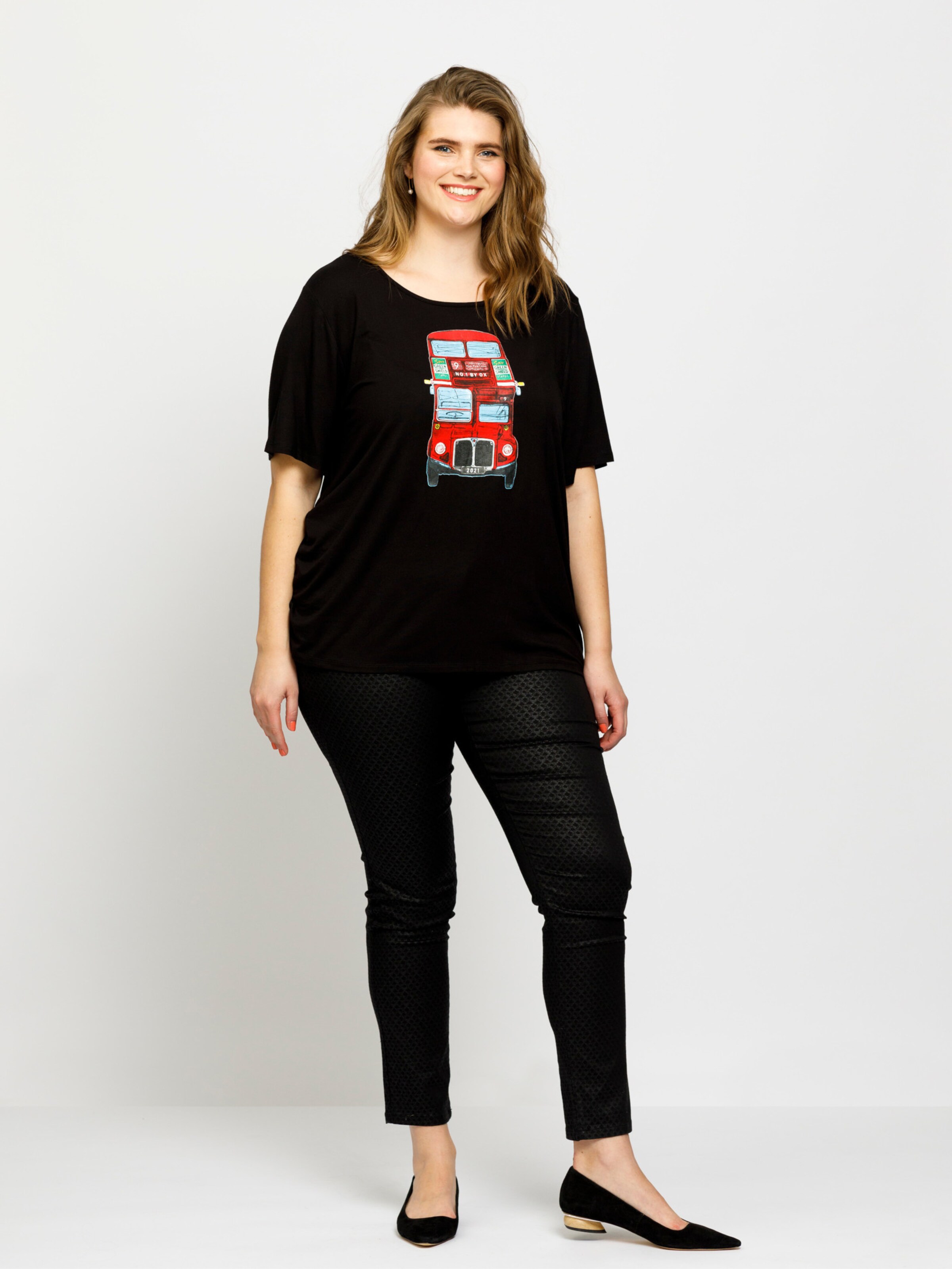 Frauen Shirts & Tops NO.1 by OX T-Shirt 'London' in Schwarz - VI33041 Frauen Shirts & Tops NO.1 by OX T-Shirt 'London' in Schwarz - VI33041