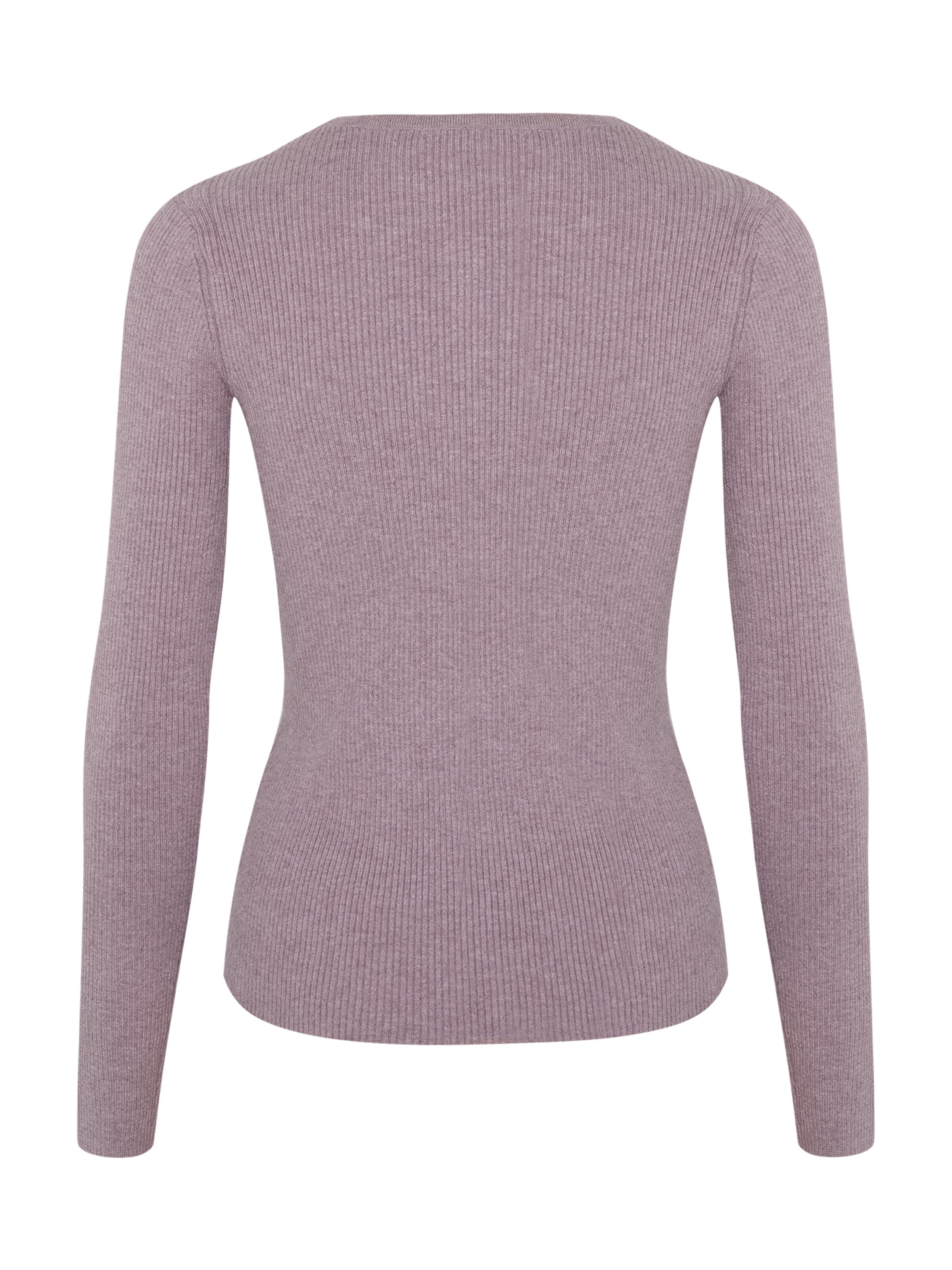 Antargo Pullover 'Basic Longsleeve with Buttons'‌‌‌‌ in Pink
