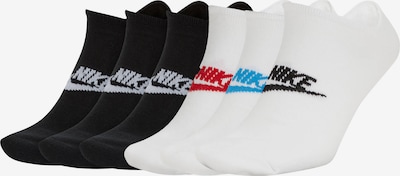 NIKE Chaussettes de sport en bleu / rouge / noir / blanc, Vue avec produit