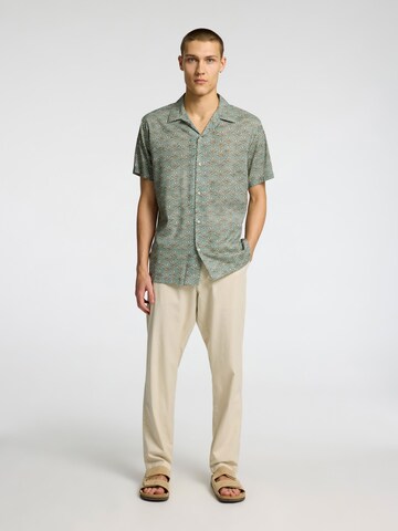 SELECTED HOMME Regular Fit Skjorte 'SLHAir' i grøn