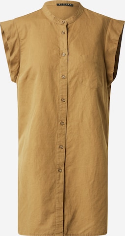 Sisley - Blusa en marrón: frente