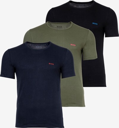 BOSS Shirt in navy / grün / orange / rot / schwarz, Produktansicht