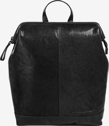 Spikes & Sparrow Rucksack in Schwarz: Vorderseite