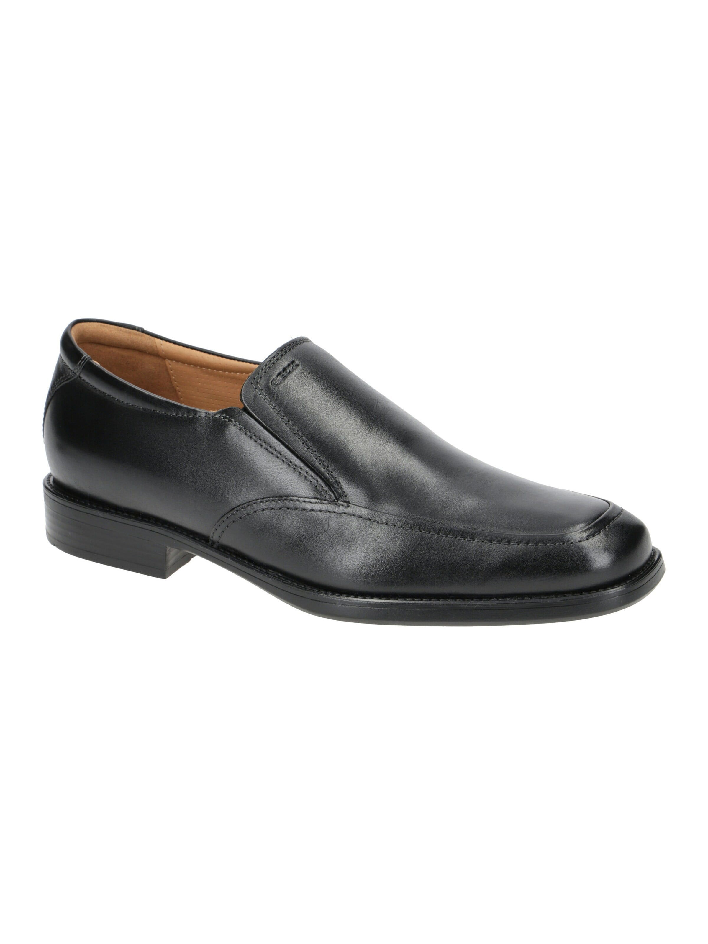 GEOX Hausschuh 'Geox Federico Schuhe Business Slipper schwarz U2257Z'‌‌‌‌‌‌ in Schwarz: Vorderseite