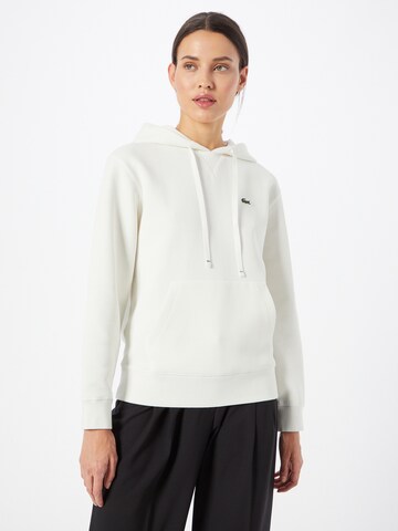 Sweat-shirt LACOSTE en beige : devant