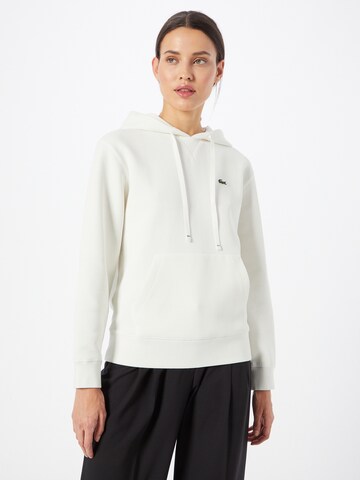 LACOSTE Sweatshirt in Beige: front