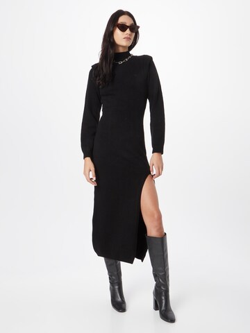 NA-KD Knitted dress in Black