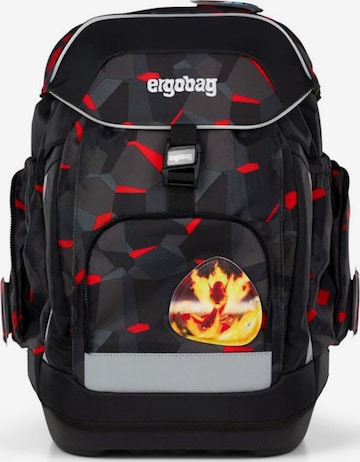 ergobag Backpack 'Maxi Schulrucksack Set 6tlg.' in Grey: front