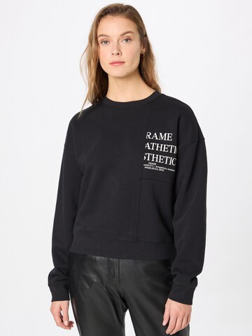 FRAME Sweatshirt in Schwarz: Vorderseite