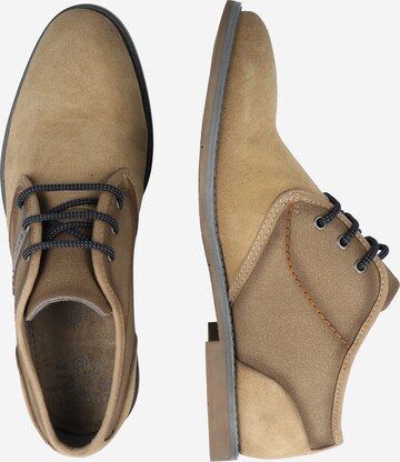 bugatti Lace-Up Shoes 'Fedele' in Beige