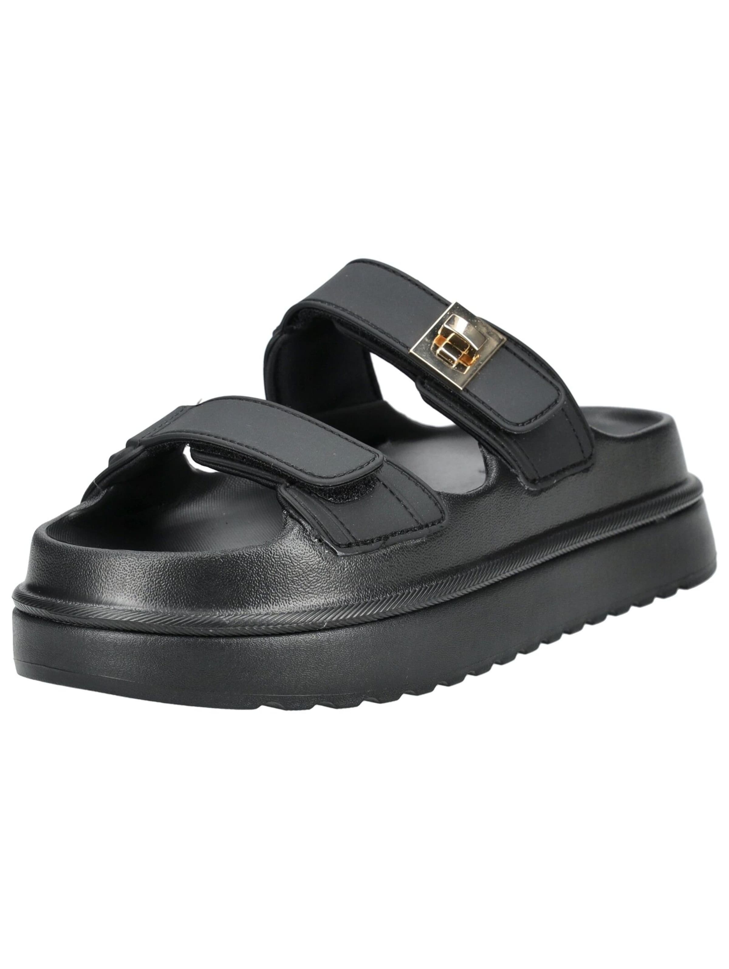 STEVE MADDEN Mules in Black: front