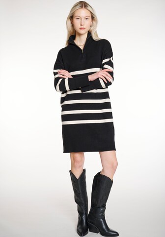 Hailys Knitted dress in Black: front