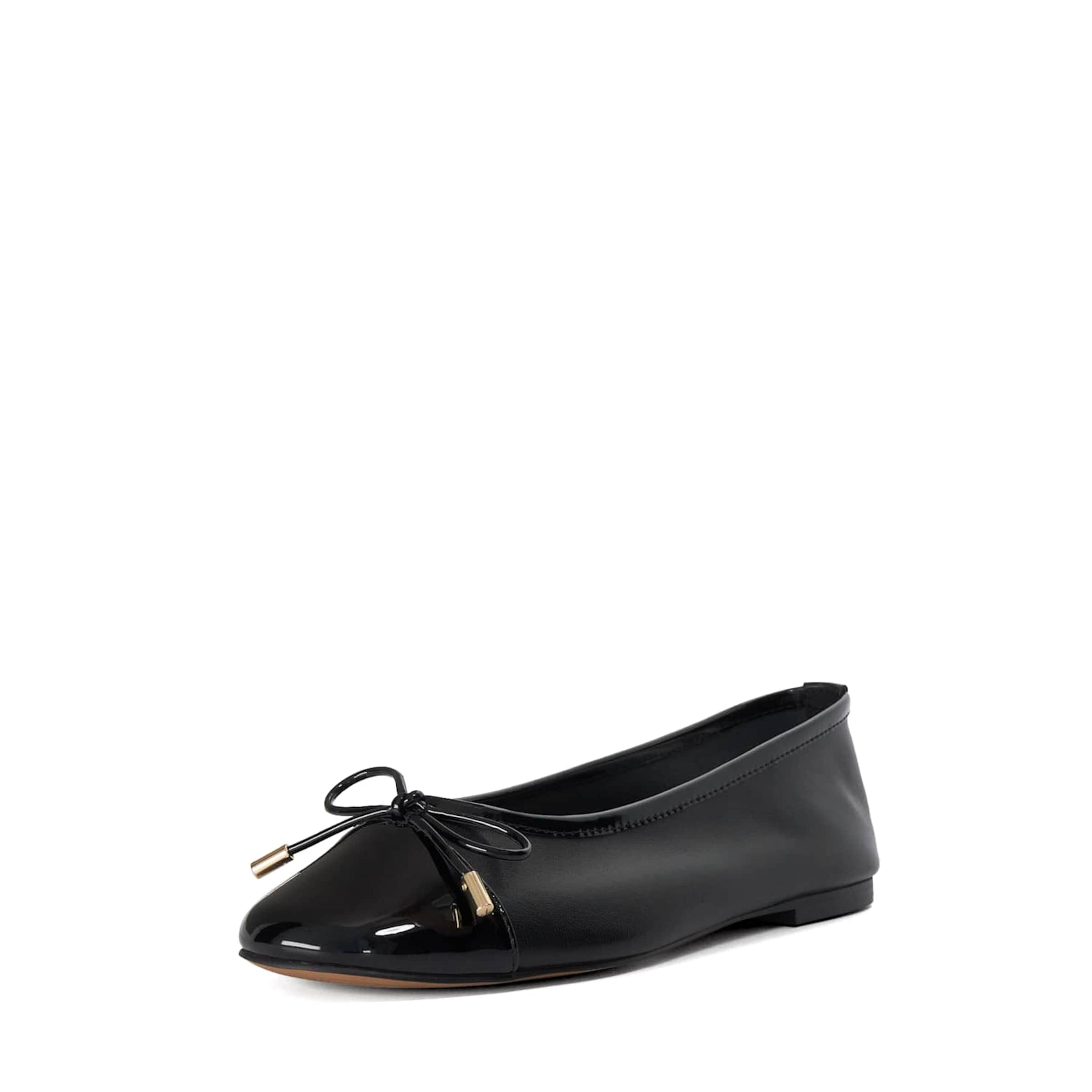 Ballerines Dune LONDON en noir : devant