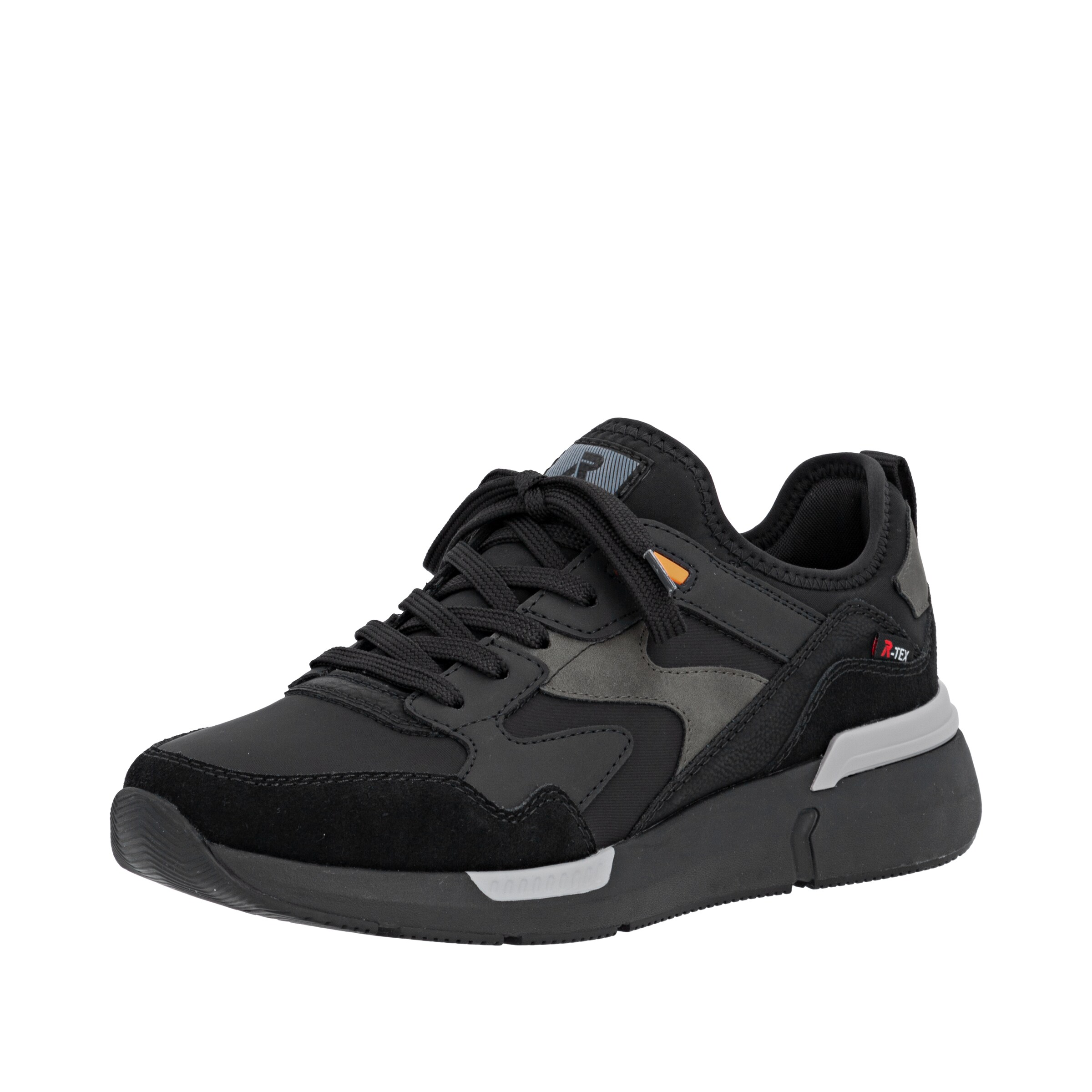 Rieker Platform trainers in Black: front