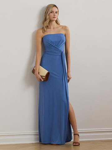 Abito da sera di Lauren Ralph Lauren in blu: frontale