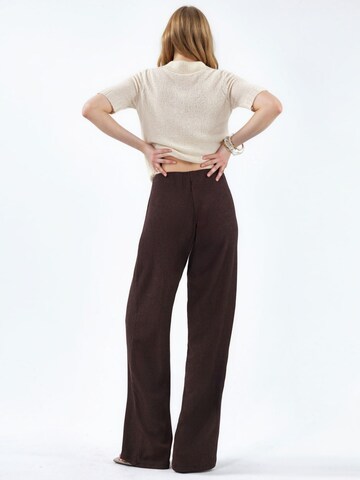 Loosefit Pantaloni di Busem in marrone