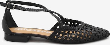 Ballerines à lanières 'Leskovic' GIOSEPPO en noir : devant