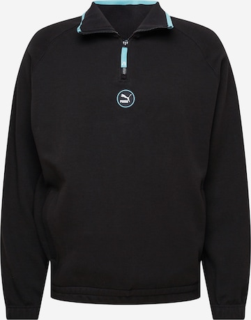 PUMA Sports sweatshirt in Black: front