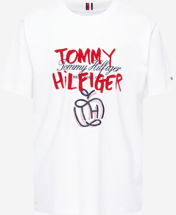 T-Shirt 'POP' TOMMY HILFIGER en blanc : devant