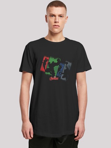 T-Shirt 'Avengers' F4NT4STIC en noir : devant