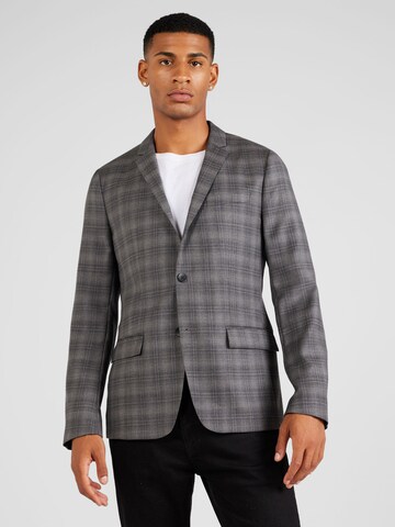 Coupe regular Veste de costume Calvin Klein en gris : devant