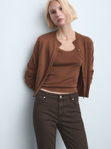 MANGO Regular Jeans 'SIENNA' in Brown