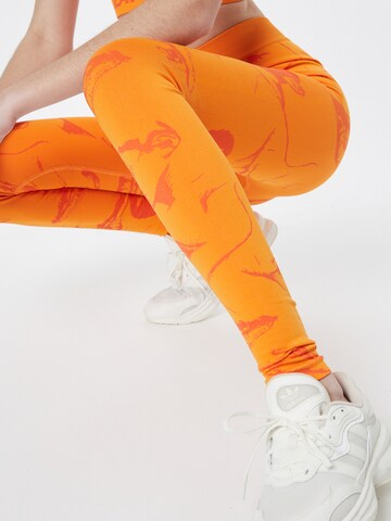 Lapp the Brand Skinny Sportsbukse i oransje