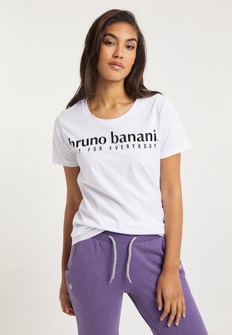 Bruno Banani Shirt 'Black' in White: front