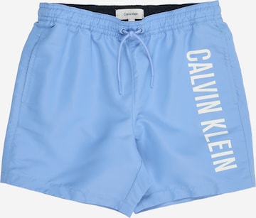 Calvin Klein Swimwear Zwemshorts 'Intense Power' in Blauw: voorkant