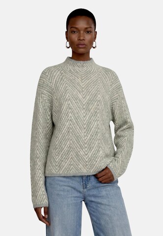 zero Strickpullover mit Muster in Beige: Vorderseite