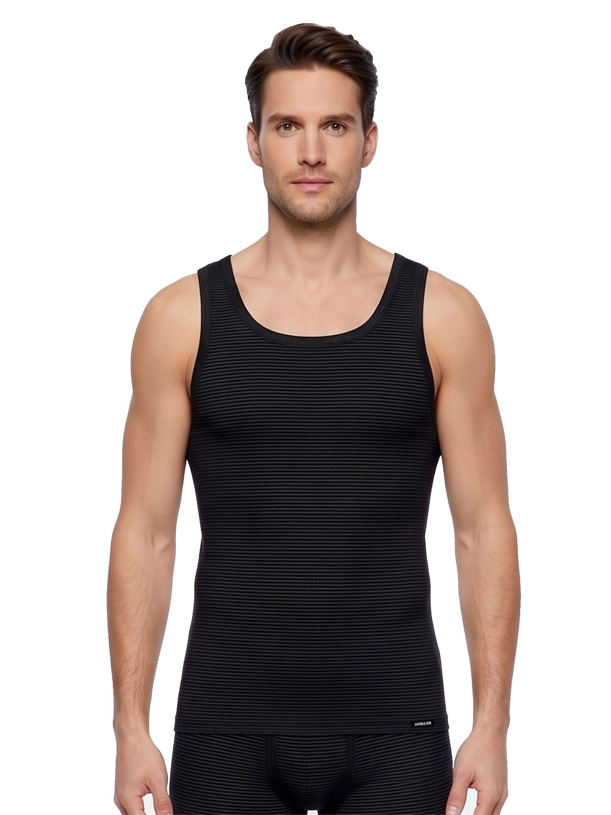Ammann Undershirt 'Jeans Feinripp' in Grey