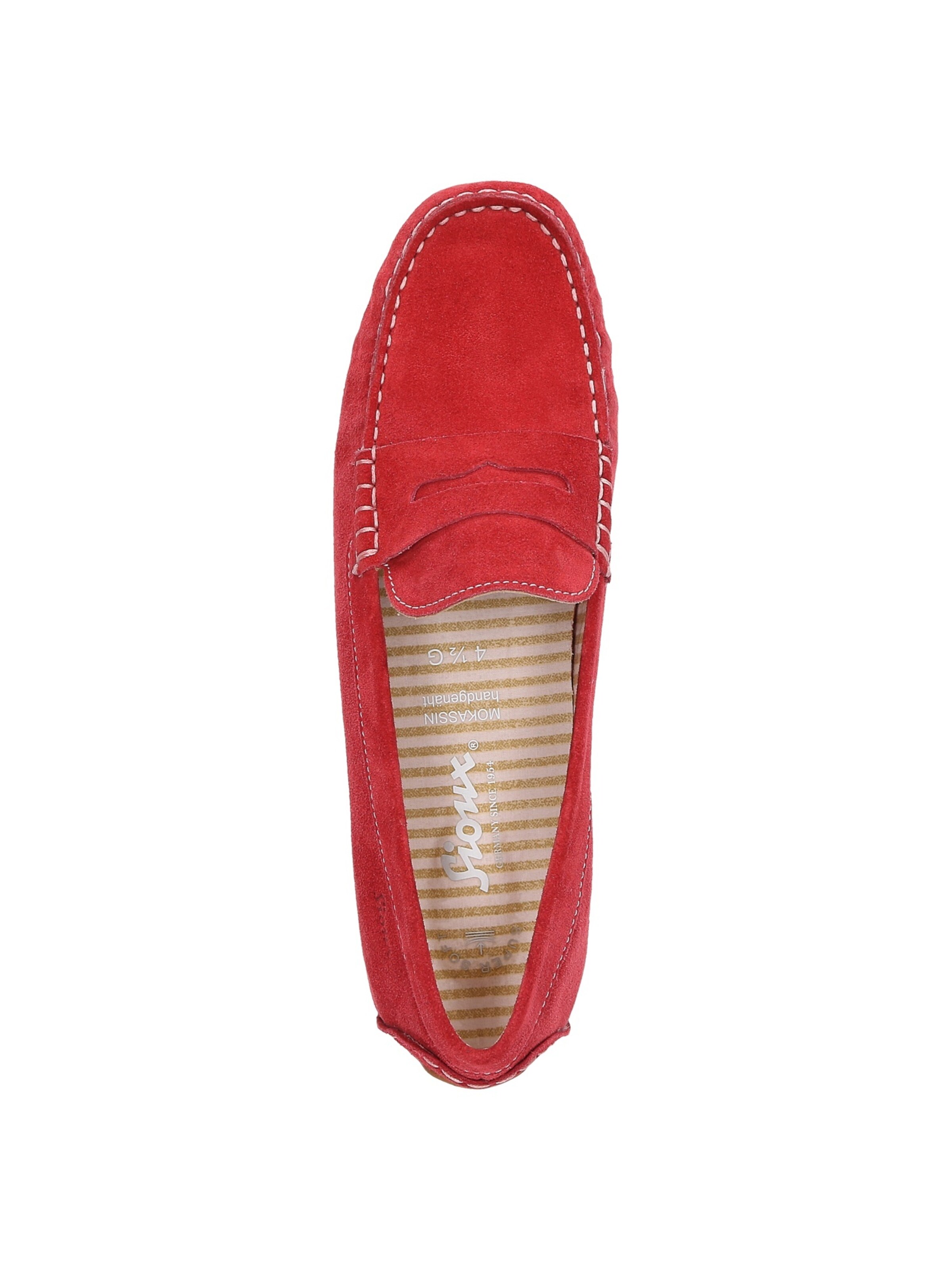 SIOUX Mocassins 'Carmona-700' in Rood