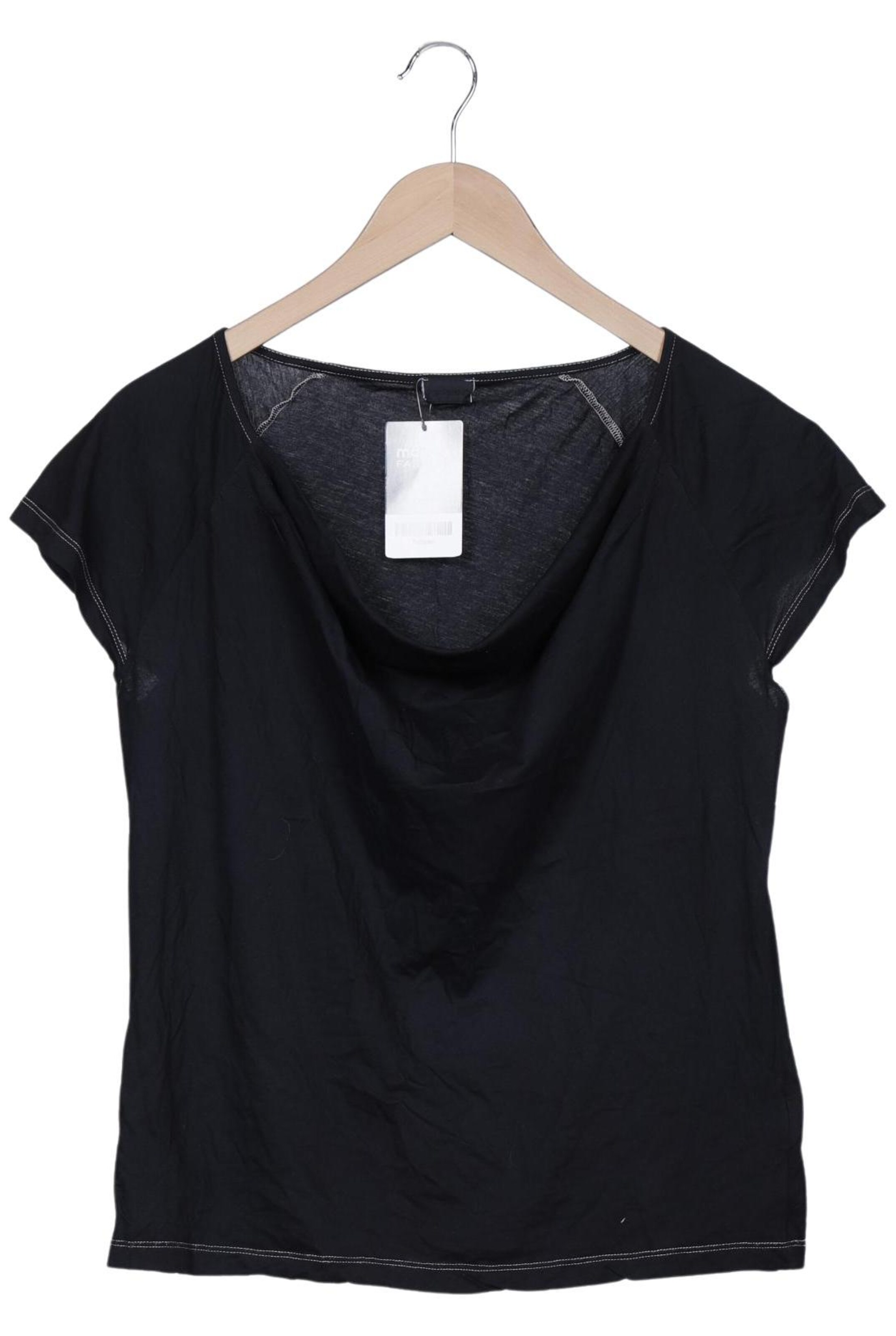 hessnatur Top & Shirt in XXL in Black: front