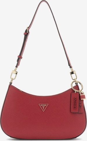GUESS Наплечная сумка 'NOELLE II TOP ZIP SHOULDER BAG' в Красный: спереди