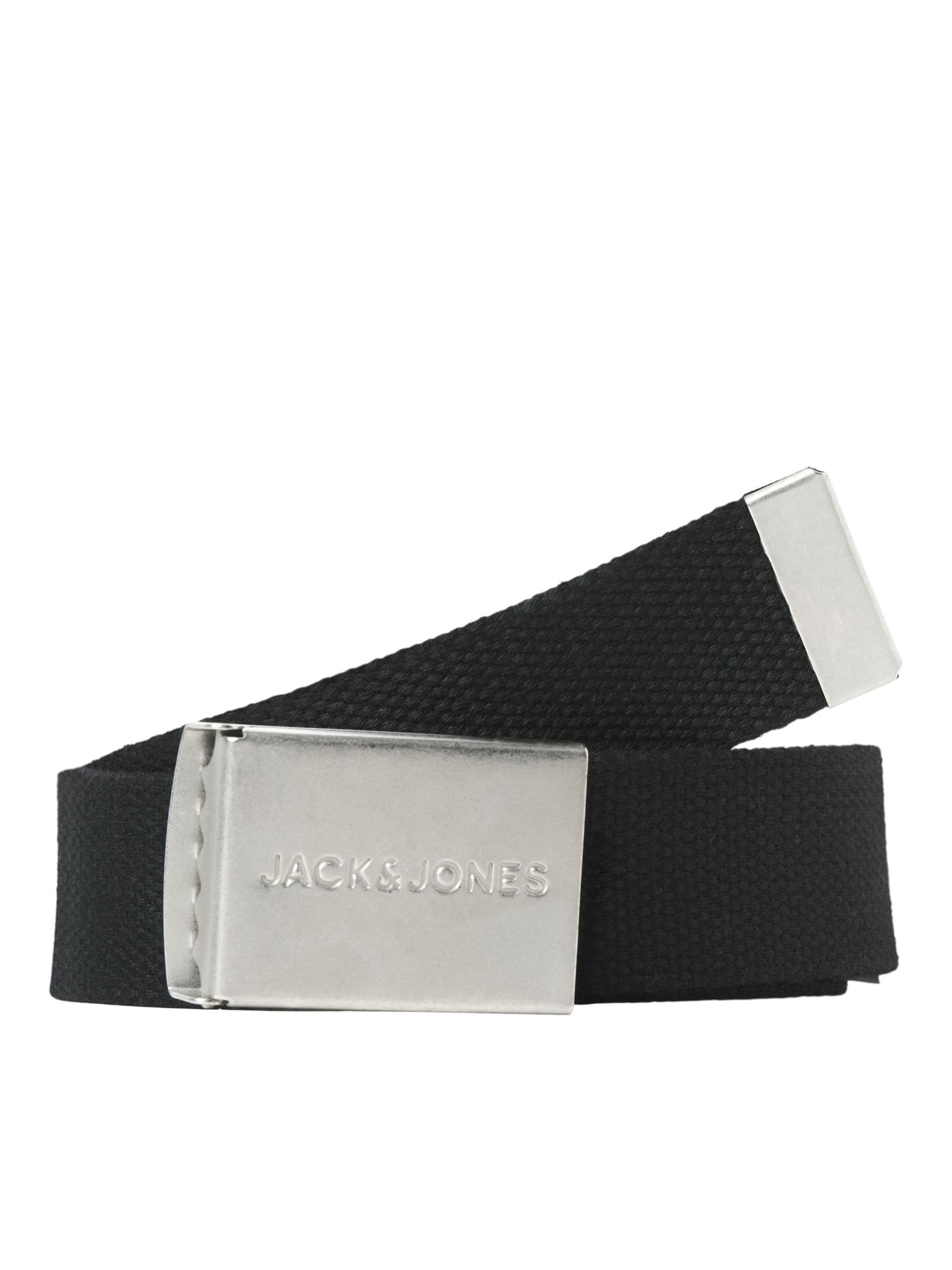 Ceinture Jack & Jones Junior en noir : devant
