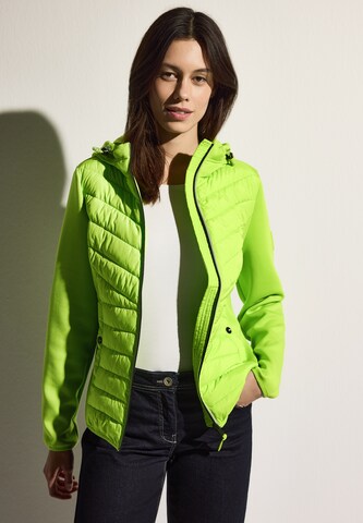 CECIL Scuba Jacke mit Kapuze in Gelb: Vorderseite