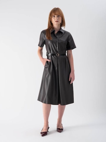 Abito 'Faux Leather Midi' di MND in marrone: frontale