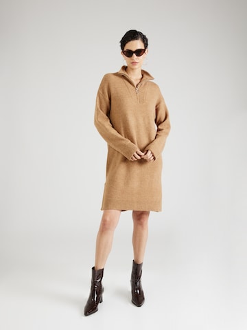 b.young Knitted dress 'MARTHA' in Brown