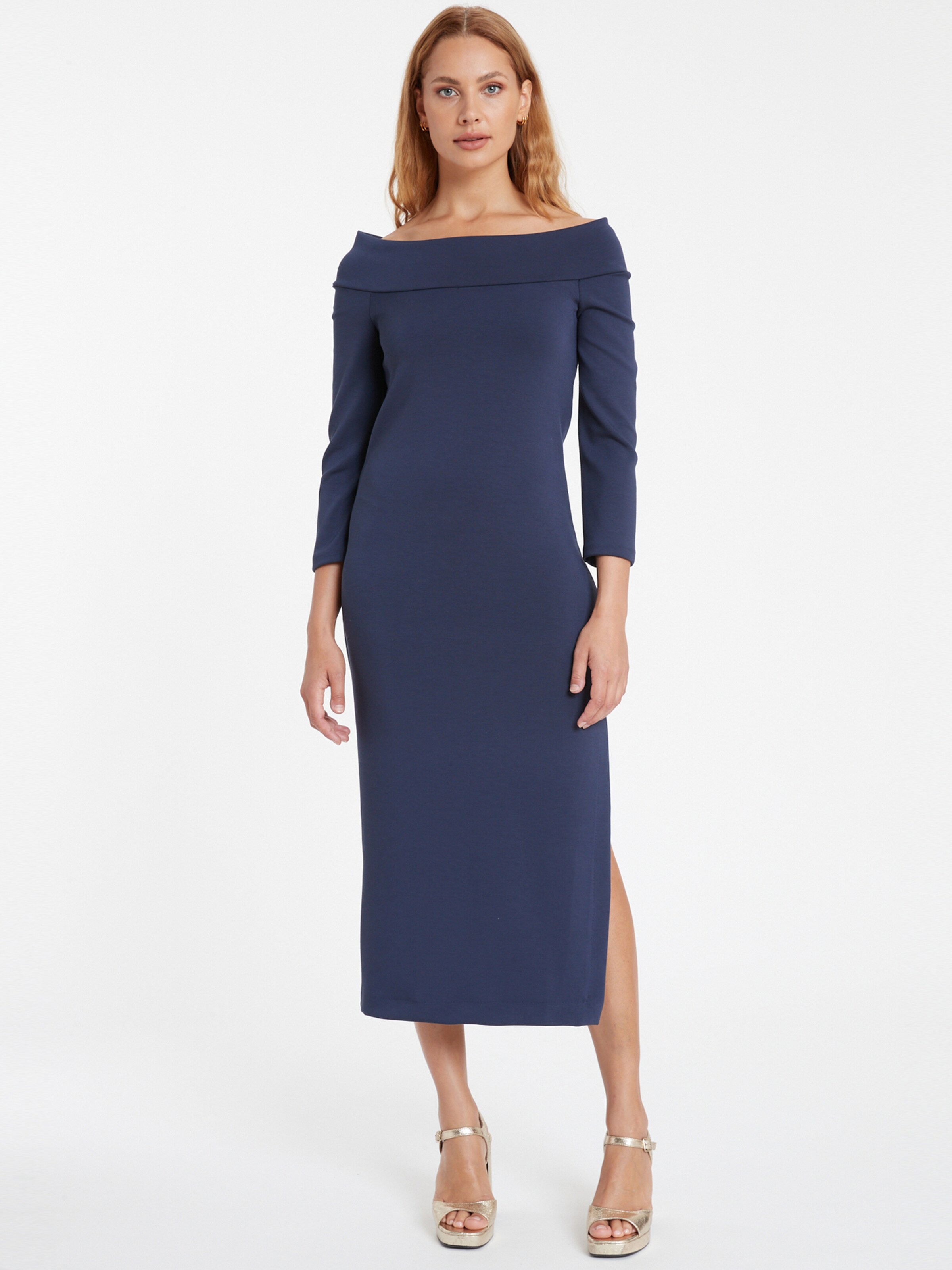 Robe Ana Alcazar en bleu : devant