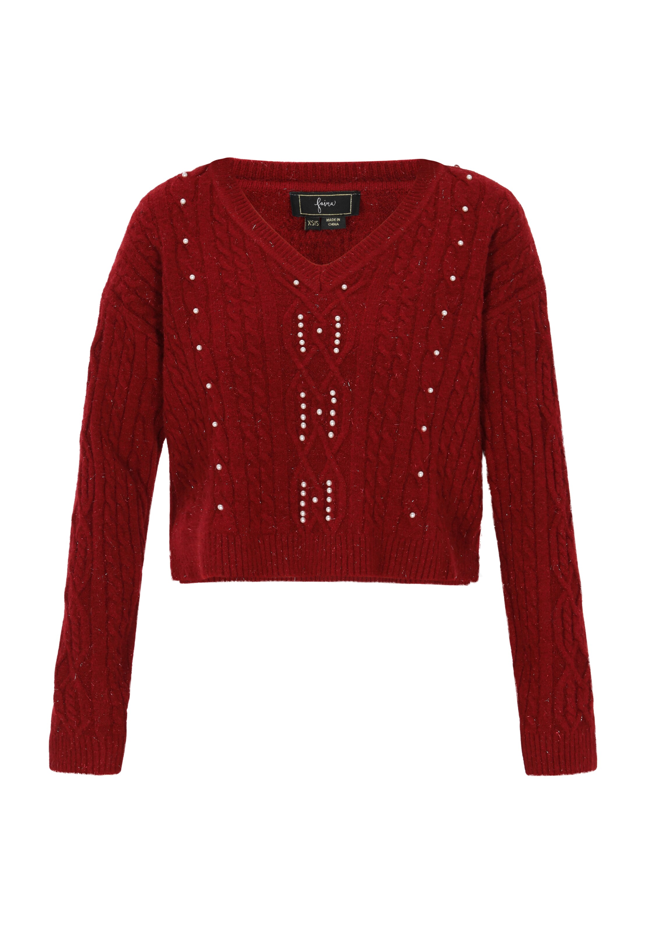 faina - Pullover em vermelho: frente