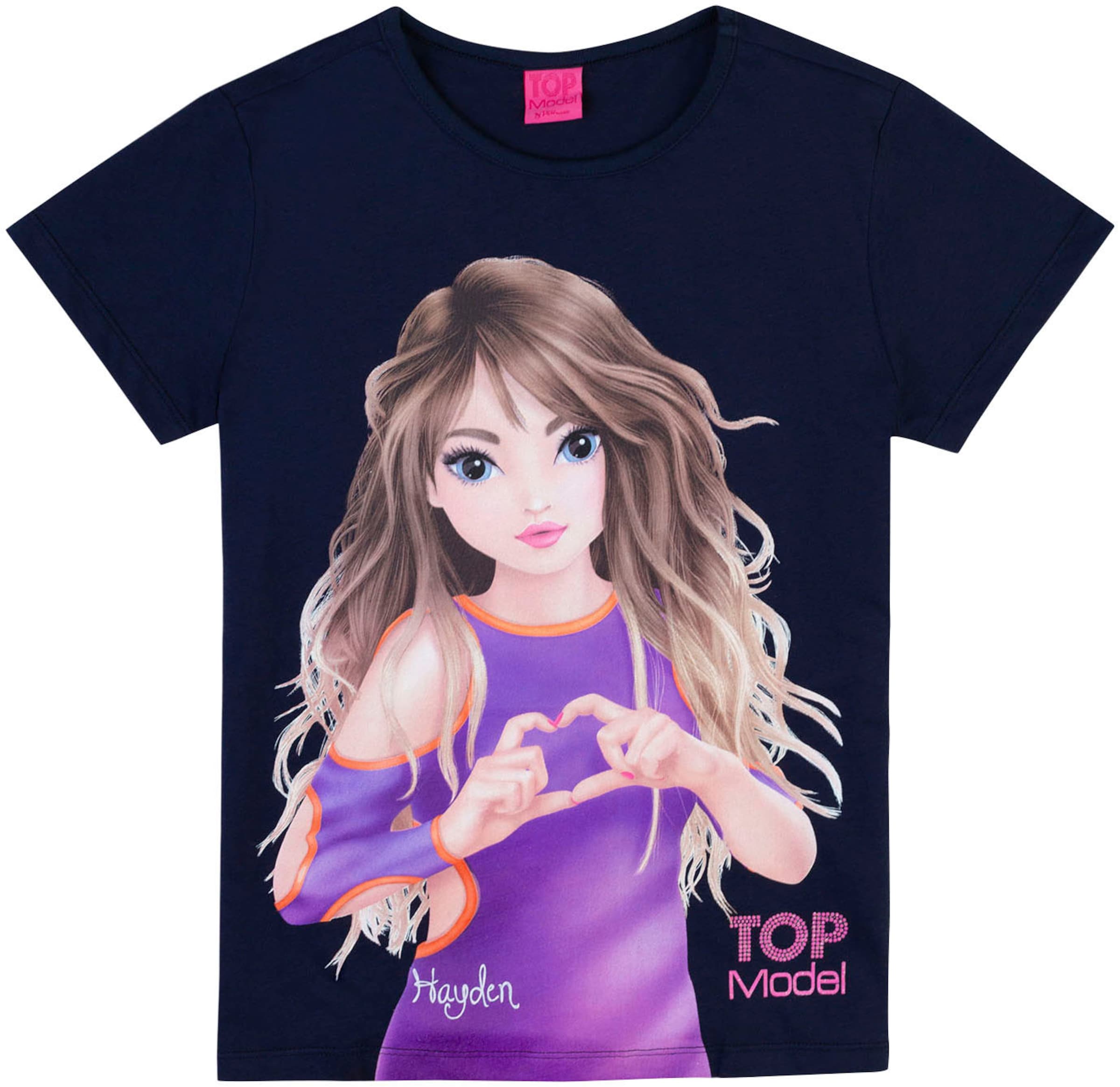 TOPModel Shirt in Blau: Vorderseite