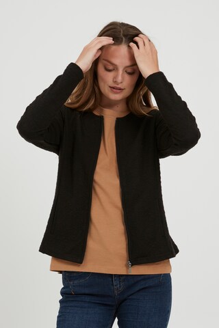 Fransa Gebreid vest 'FRBECARDI' in Zwart