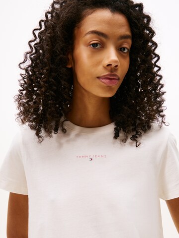 Tommy Jeans - Camisa 'LINEAR' em branco