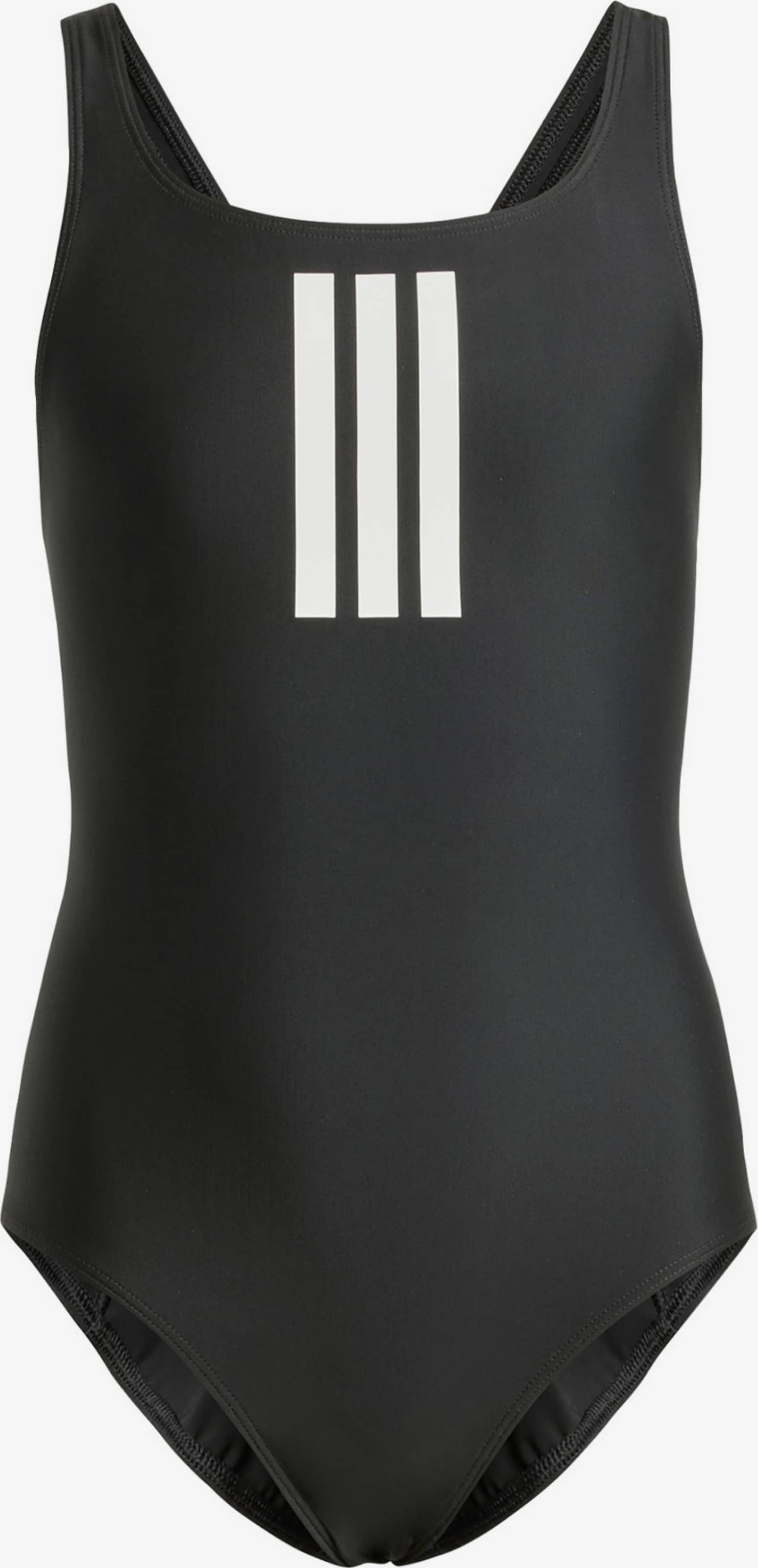 ADIDAS PERFORMANCE Sportbadeanzug '3-Stripes Swimsuit' in Schwarz
