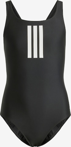 ADIDAS PERFORMANCE - Moda de baño deportiva '3-Stripes Swimsuit' en negro: frente