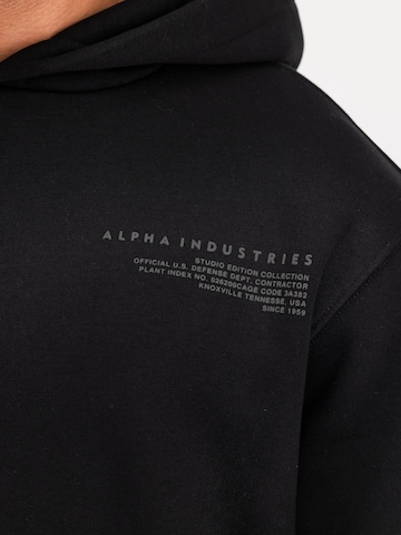 Sweat-shirt ALPHA INDUSTRIES en noir